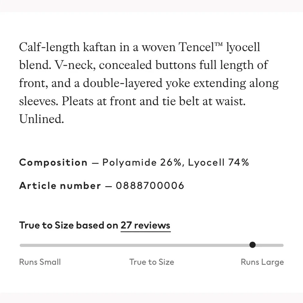 H&M lyocell-blend kaftan dress in cerise - Picture 7 of 13